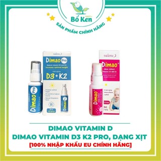 Shop Bố Ken Dimao Vitamin D3 K2 Pro, Keovon Vitamin K2 Mk7 Dạng Xịt [100% Nhập Khẩu EU Chính Hãng]
