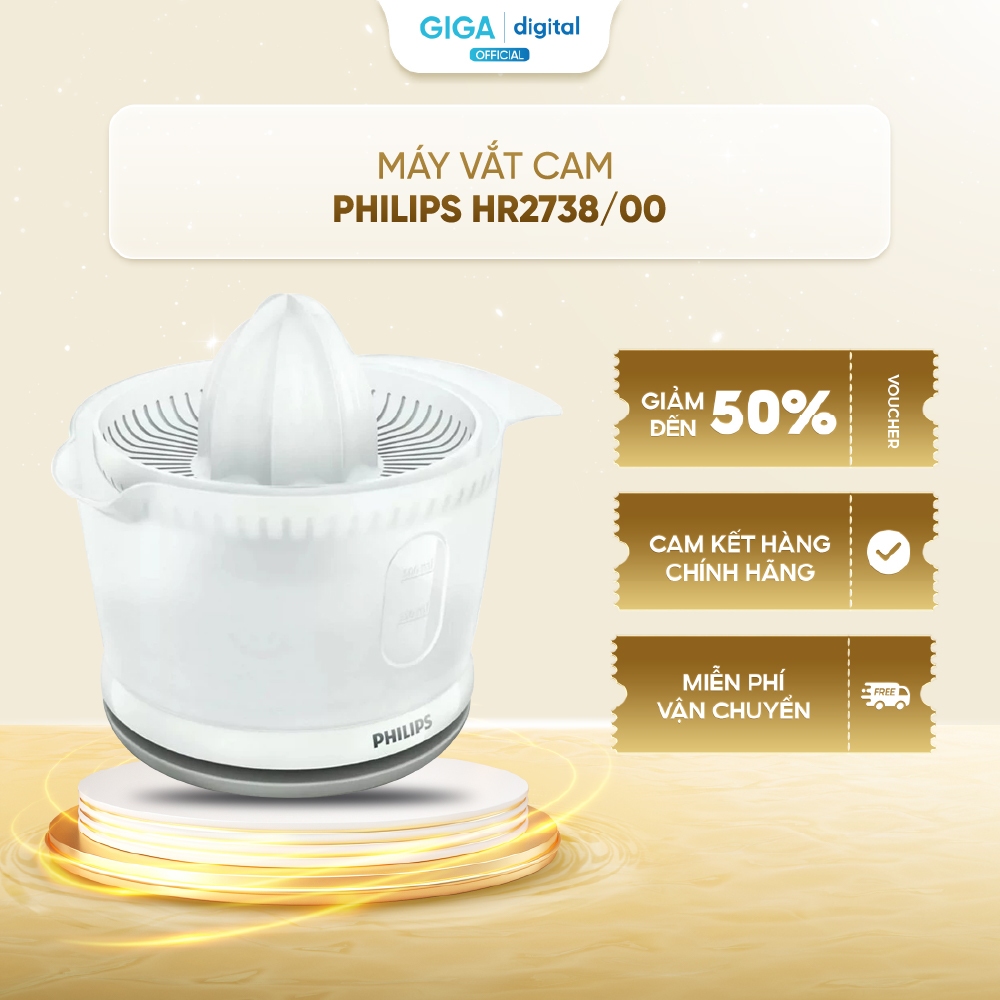 Máy vắt cam Philips HR2738/00 0.5L 25W - Chức năng vắt cam, bưởi, chanh