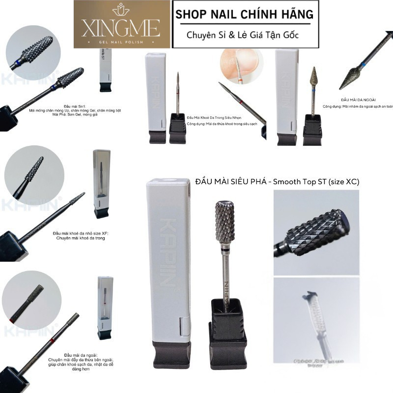 Đầu mài KAPIIN cao cấp chuyên mài khoé da [XINGME NAIL]