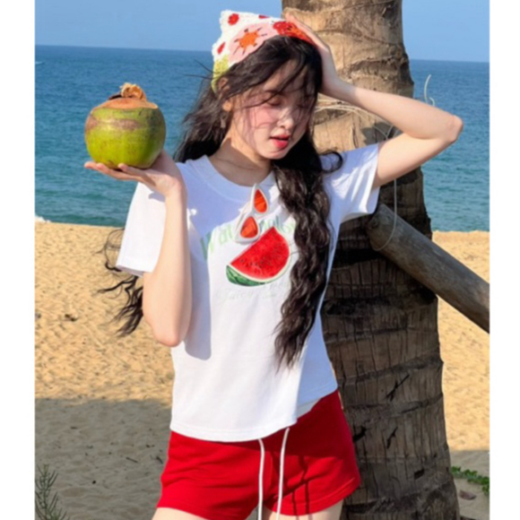 [Form Nữ] Áo BabyTee Gimme Form Nữ - ĐI BIỂN - Premium Cotton 250gsm 2 Chiều - Áo Thun Đi Biển - GMB87 | BigBuy360 - bigbuy360.vn