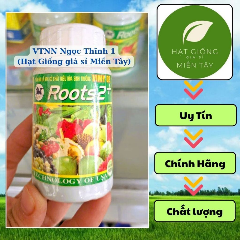 Siêu Ra Rễ ROOT 2 (CHAI 100mL) - Kích thích bộ rễ phát triển, tăng số lượng và chất lượng rễ cây