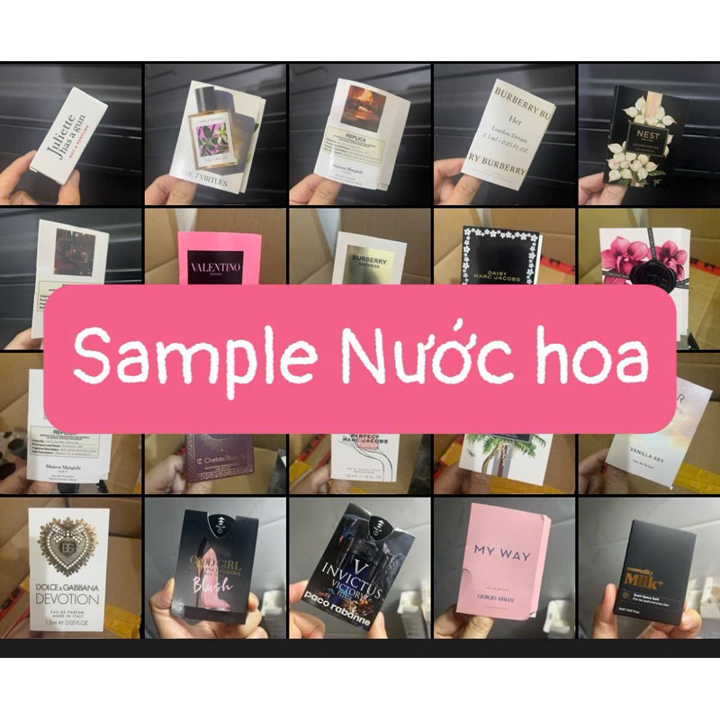 Vial mẫu thử nước hoa từ Sephoraa