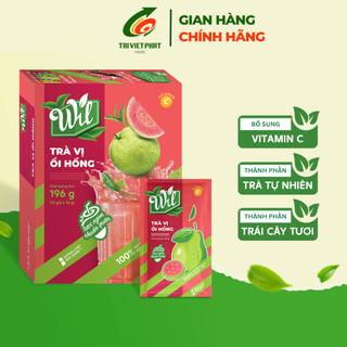  Trà ổi hồng trà hòa tan Wil trà trái cây tươi bổ sung vitamin c hộp 14 gói x 14g 