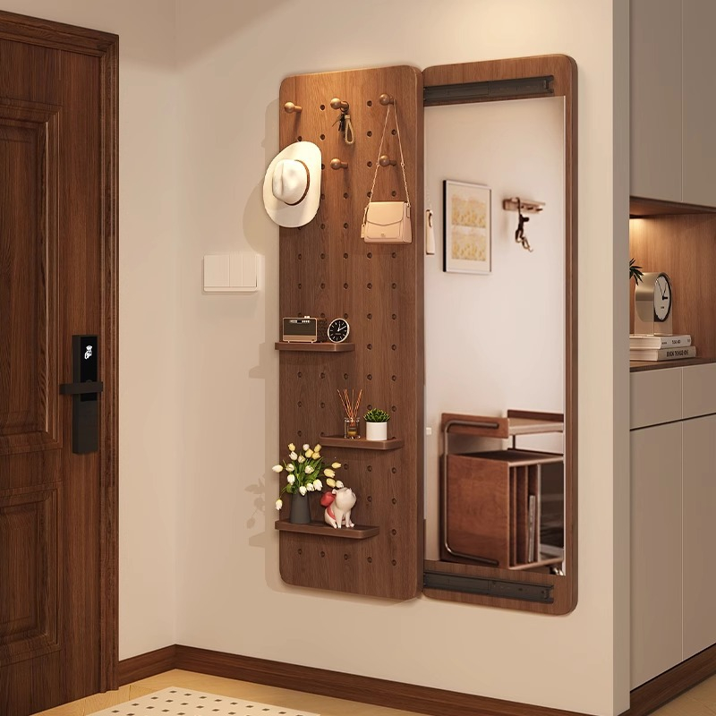  Gương thông minh cánh trượt treo tường kèm bảng lỗ treo đồ decor Decoman 