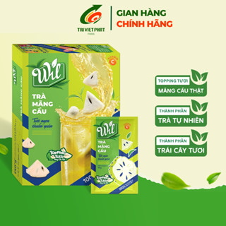 Trà mãng cầu topping mứt mãng cầu Wil trà hòa tan trái cây tươi hộp 140g 5 set