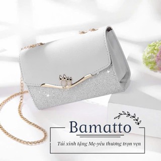  Túi đeo chéo dây xích túi xách nữ kim tuyến lấp lánh túi nữ sang trọng tiện lợi TC15 