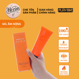   CHE TÊN  Gel Bôi Trơn Gốc Nước PlayAh! Her Feel Warm Lub Dạng Ấm Nóng 100ml 