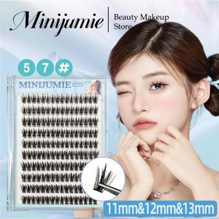 Minijumie Lông mi tai lúa mì 10 hàng công suất lớn lông mi giả đầu tháp tự nhiên dày đặc trên gương