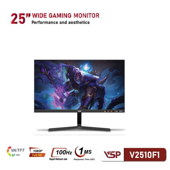 [Full VAT] Màn hình VSP V2510F1 25 Inch (FHD/VA/100Hz/1ms) - Hàng chính hãng | BigBuy360 - bigbuy360.vn