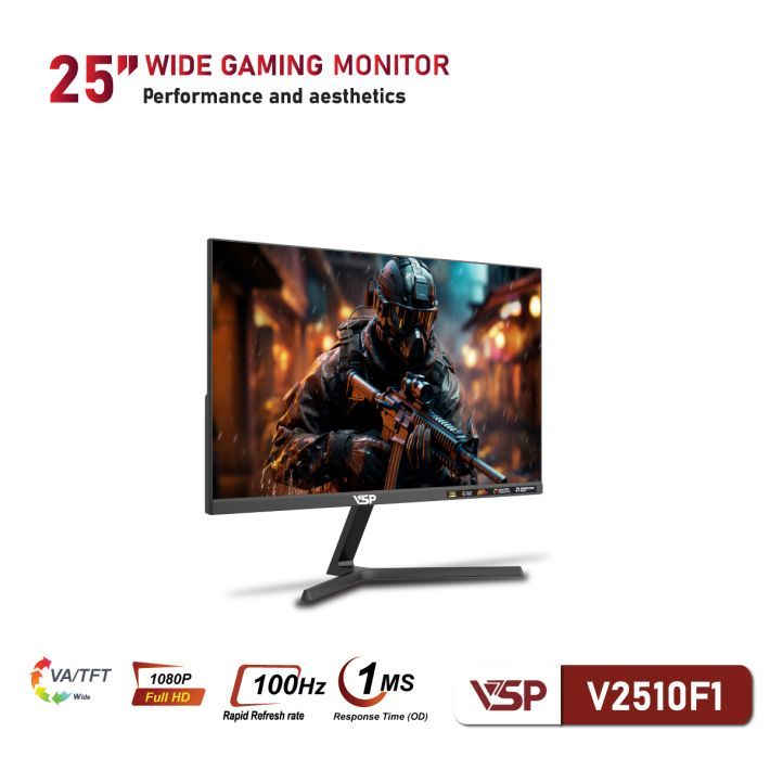 [Full VAT] Màn hình VSP V2510F1 25 Inch (FHD/VA/100Hz/1ms) - Hàng chính hãng | BigBuy360 - bigbuy360.vn