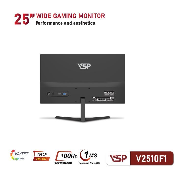 [Full VAT] Màn hình VSP V2510F1 25 Inch (FHD/VA/100Hz/1ms) - Hàng chính hãng | BigBuy360 - bigbuy360.vn