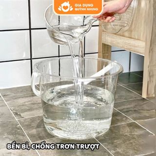 Xô Nhựa Tặng Kèm Gáo Nước Nhựa Dẻo Dày Dặn, Bền Bỉ, Tay Cầm Chắc Chắn, Dung Tích 10L