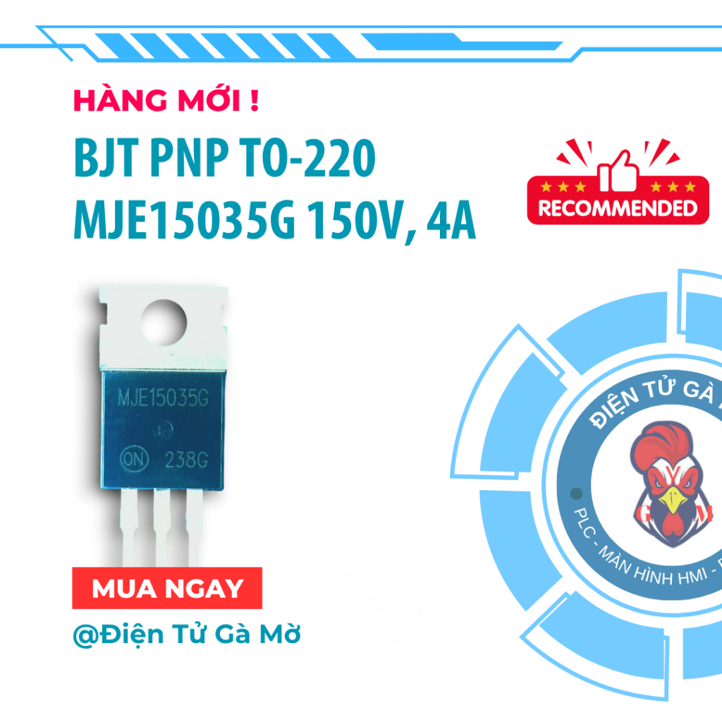 [1 CON] Transistor PNP, MJE15035G 150V, 4A TO-220 Mới Nhập Khẩu