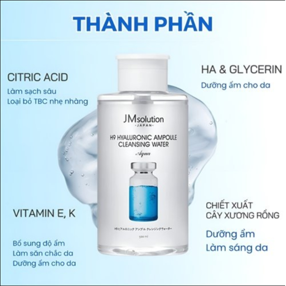 Ảnh 2 của Nước tẩy trang JMsolution Cleansing Water giúp làm sạch da, giảm mụn