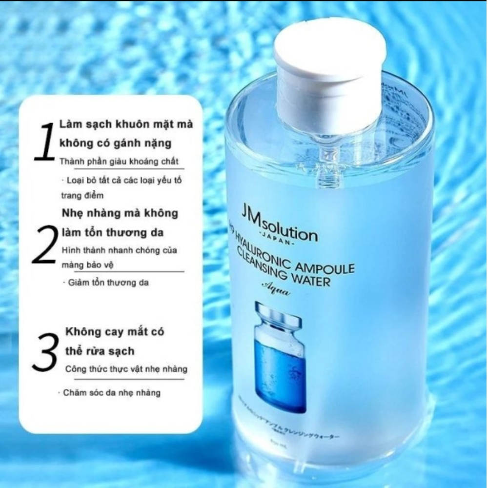Ảnh 3 của Nước tẩy trang JMsolution Cleansing Water giúp làm sạch da, giảm mụn
