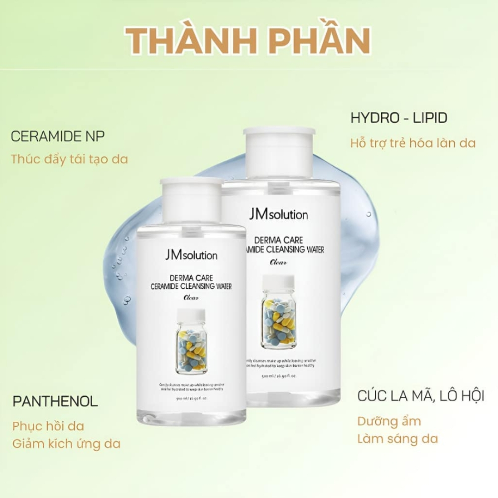 Ảnh 5 của Nước tẩy trang JMsolution Cleansing Water giúp làm sạch da, giảm mụn