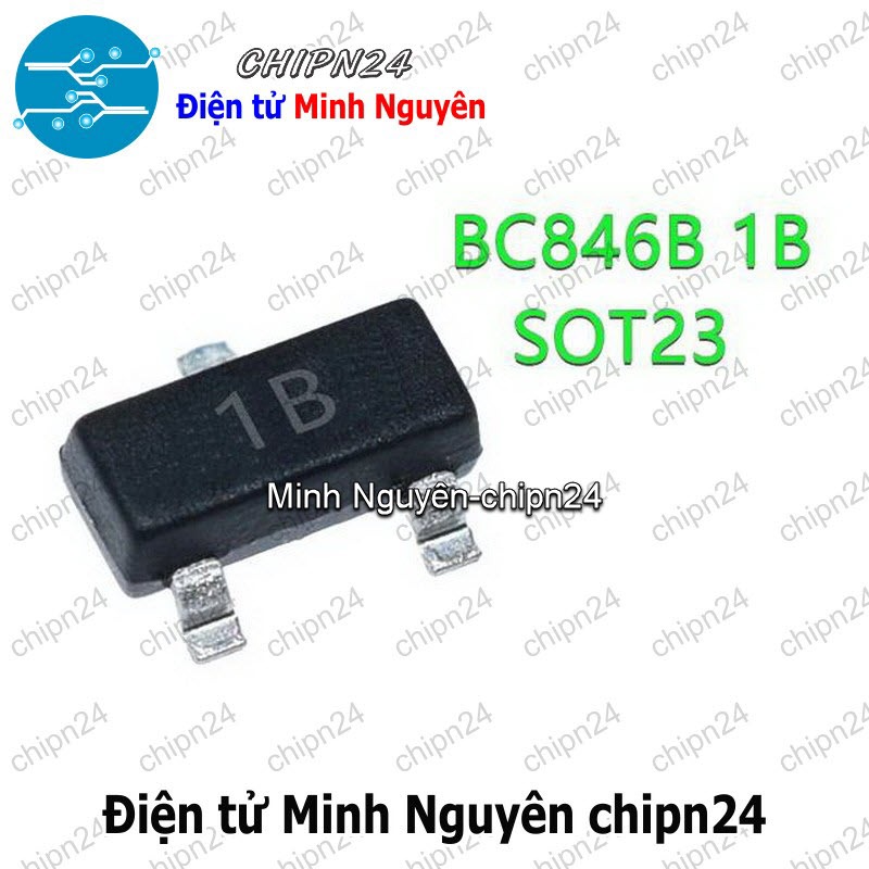 [25 con] (G9.1) Transistor Dán BC846B (1B) SOT-23 NPN 0.1A 65V