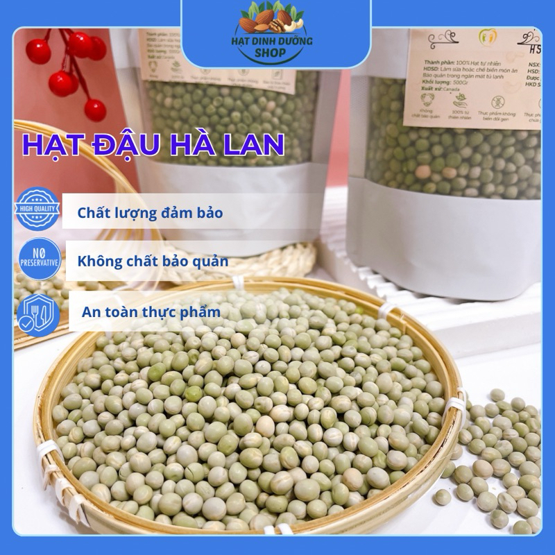 500Gr Đậu hà lan hữu cơ nguyên chất