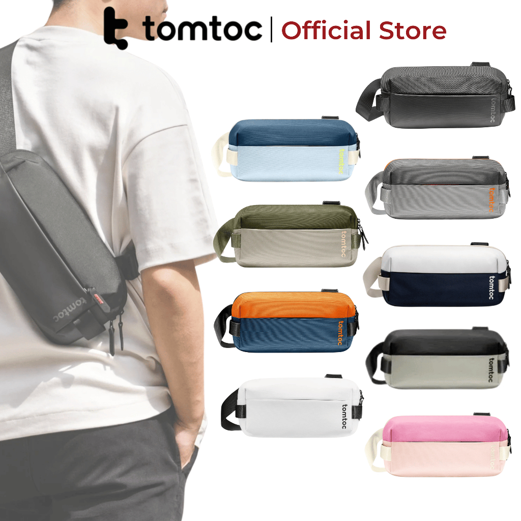 Túi đeo chéo Tomtoc (USA) Lightweight Sling Bag T21 chính hãng, bền bỉ, nhiều ngăn đựng, kháng nước | BigBuy360 - bigbuy360.vn