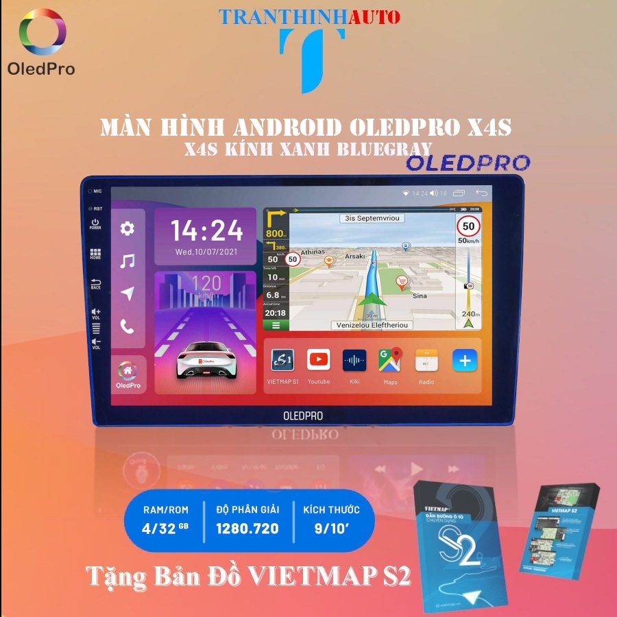 Màn Hình DVD Android OledPro X4 Chip 8x