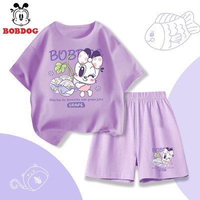 Đồ mùa hè cho bé gái BOBDOG chất liệu cotton thoáng mát in hình cute cho bé CD-BDG58