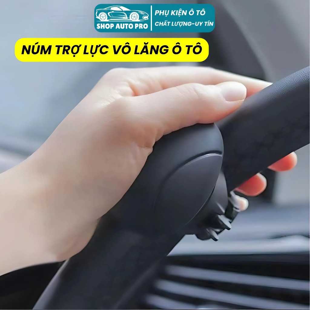 Núm Trợ Lực Vô Lăng Ô Tô Silicon Mẫu Mới Cao Cấp
