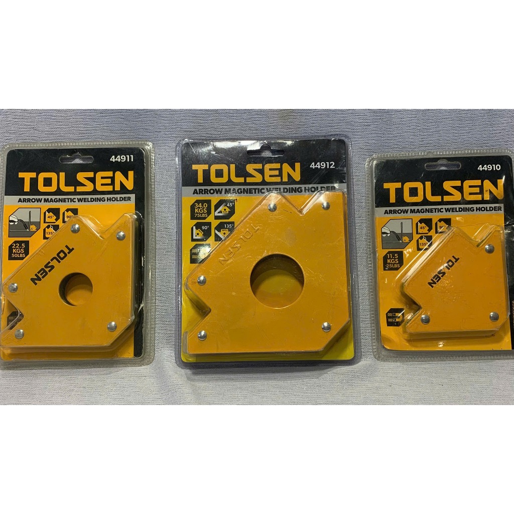 Nam châm hàn 3 góc 45° - 90° - 135°, lực hít 25lbs, 50lbs, 75lbsTOLSEN CHÍNH HÃNG 44910-44911-44912