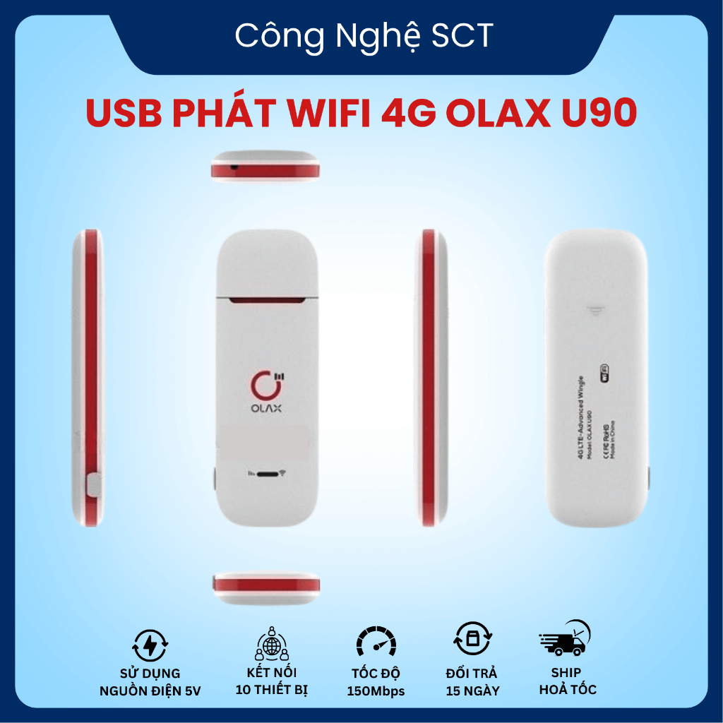 [ GIÁ SẬP SÀN ] USB DCOM PHÁT WIFI OLAX U90 PHÁT WIFI KẾT NỐI NHIỀU THIẾT BỊ - BẢO HÀNH LỖI 1 ĐỔI 1