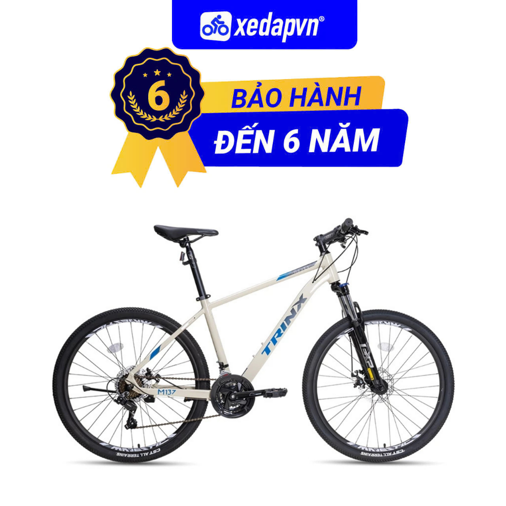 Xe Đạp Địa Hình TRINX M137 – Bánh 26", 21 Tốc Độ, Khung Nhôm, Phanh Đĩa, Phù Hợp Người Cao 150–175cm | xedapvn