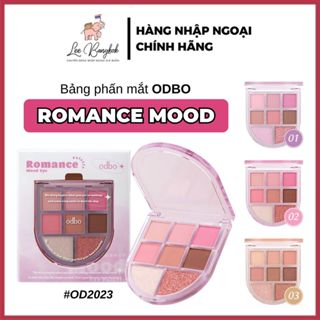 Bảng Phấn Mắt Odbo Eye Palette Romance Mood Od2023 Kết Cấu Lì, Mịn Màng Lên Màu Đẹp Mắt Có Chiều Sâu Thái Lan