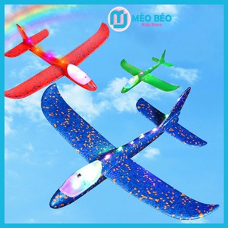 Loại To-Máy Bay Đồ Chơi, Máy Bay Xốp Có Đèn Led Tăng Vận Động - Mèo Béo Kids Store