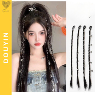  Tóc Giả Tết Sẵn Dạng Kẹp Kẹp Tóc Highlight Kẹp Tóc Tia Sét Cá Tính,Kẹp Tóc Giả Lọn Nhỏ Cosplay Cực Chất 