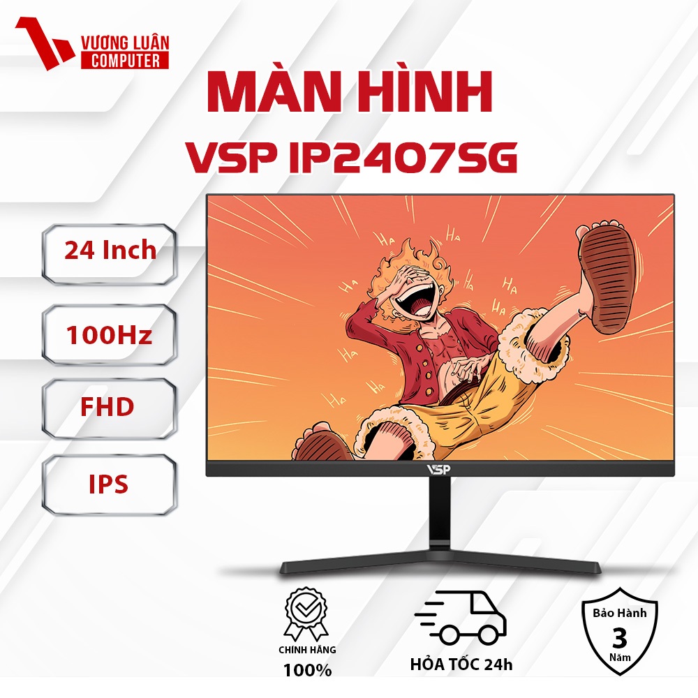 Màn hình máy tính VSP 2407SG (FHD/ IPS/ 1ms/ 100Hz) - Chính Hãng