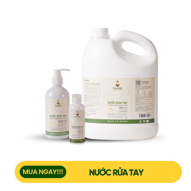 Nước rửa tay Fuwa3e 300ml