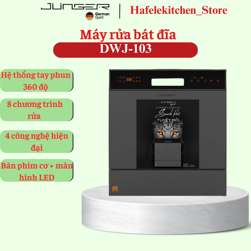 Máy rửa bát Junger Leopard DWJ-103
