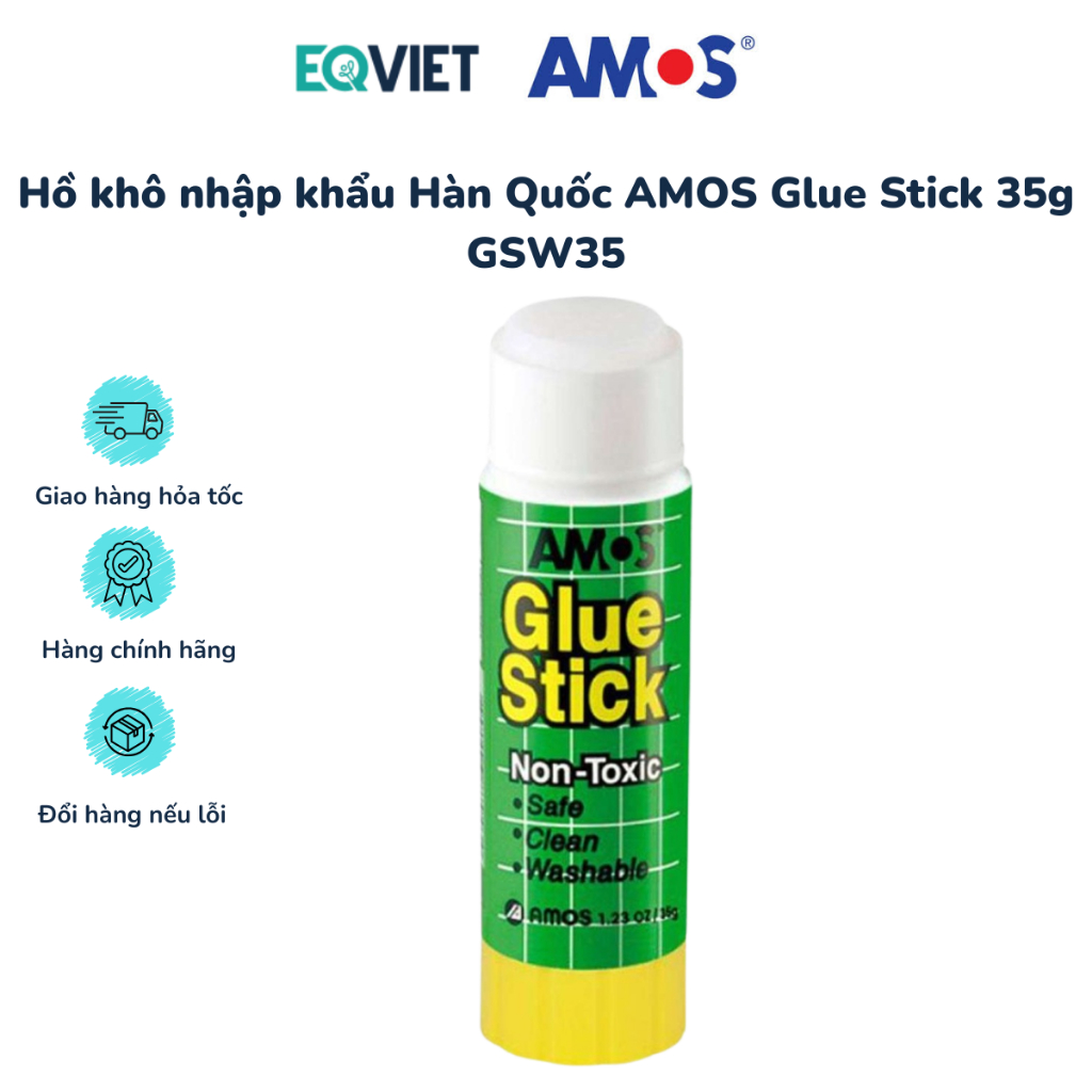 Hồ khô nhập khẩu Hàn Quốc AMOS Glue Stick 35g GSW35