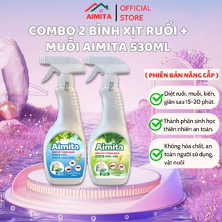  COMBO Bình xịt ruồi xịt muỗi kiến gián SBIO triết xuất sinh học thiên nhiên an toàn trẻ nhỏ AIMITA 