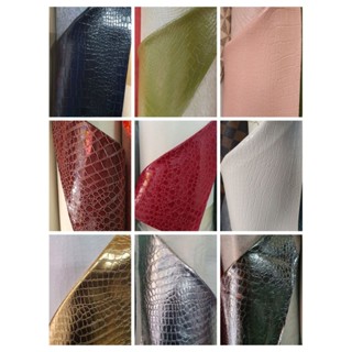    Khổ 1m4 x 1m  Da simili vân rắn vân cá sấu may túi ví thắt lưng dép 