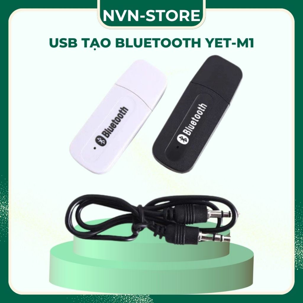 USB tạo bluetooth kết nối âm thanh (Xanh đen)