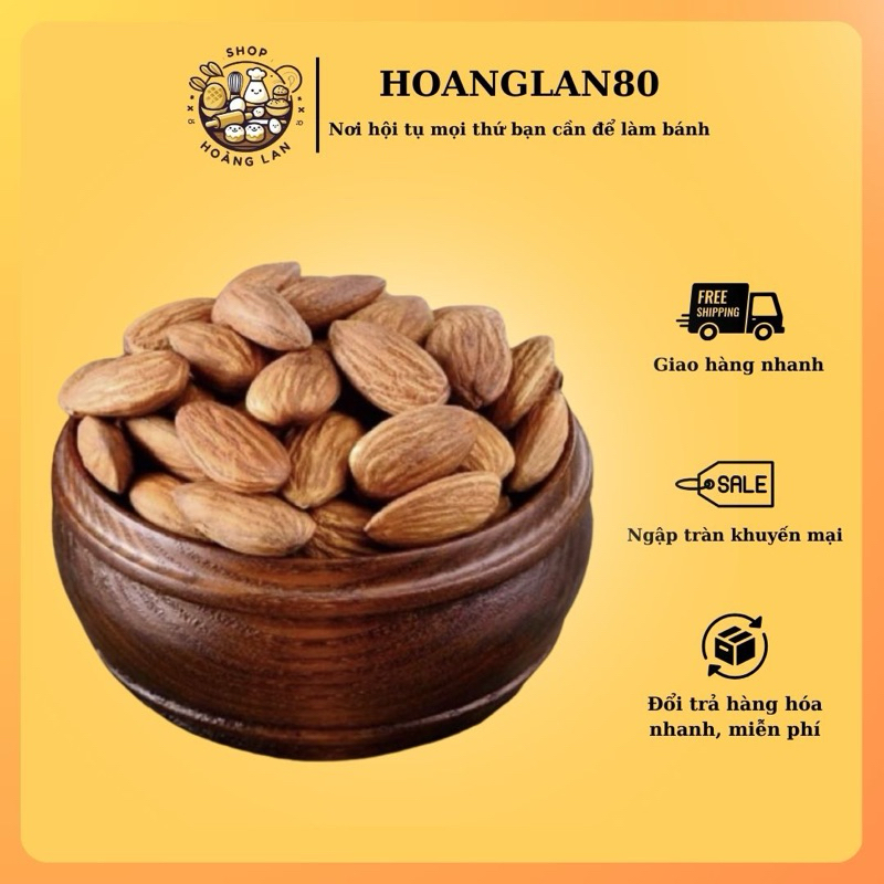 Hạnh nhân hạt úc gói 100g