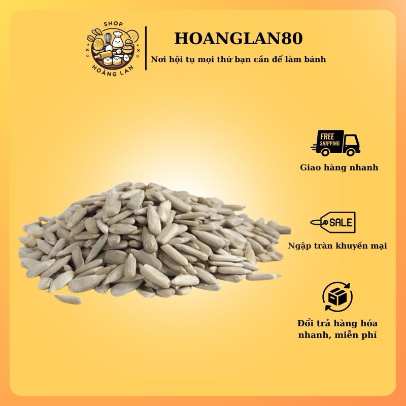 Nhân hạt hướng dương tách vỏ (Hạt sống) 100g