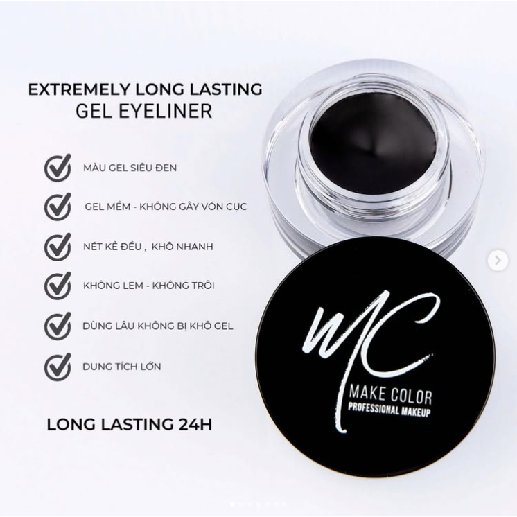 Gel Kẻ Mắt MC Eyeliner Extremely Long Lasting 24h 4.5gr HQ