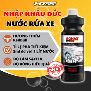  Nước rửa xe tạo bọt SONAX Actifoam Energy đậm đặc bọt nhiều mùi thơm dễ chịu tỉ lệ pha cao 