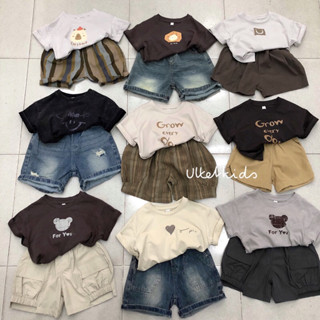  ÁO THUN VÀ QUẦN SHORT PHONG CÁCH HÀN QUỐC CHO BÉ GÁI VÀ BÉ TRAI 