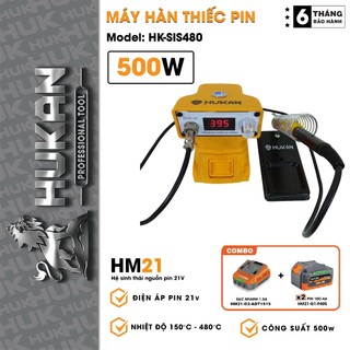  Máy hàn thiếc pin Hukan HK-SIS480 chân pin M21 Công suất 500w 