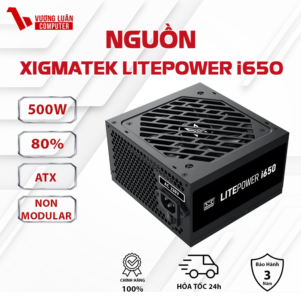 Nguồn Máy Tính Xigmatek Litepower i650 500w Chính Hãng