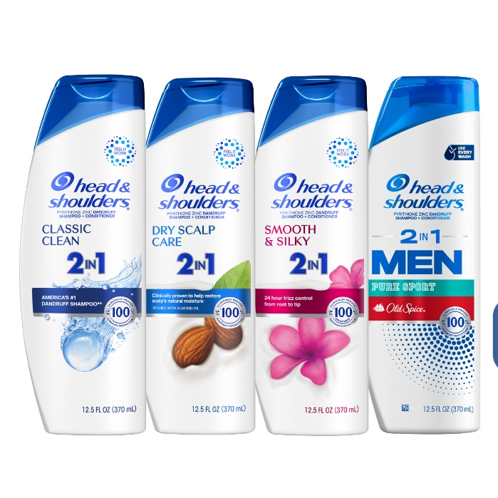 Dầu Gội Và Xả 2in1 Sạch Gàu HEAD & SHOULDERS Mỹ Sạch Sâu/ Dành Cho Da Đầu Khô/ Suôn Mượt/ Hương Nước Hoa - Chai 370ML | BigBuy360 - bigbuy360.vn