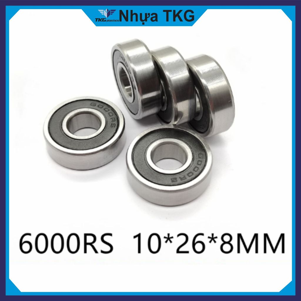 VÒNG BI – BẠC ĐẠN 6000-2RS | QUAY ÊM – CHỊU TẢI TỐT