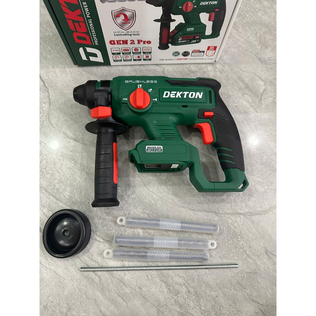 Thân Máy khoan bê tông pin DEKTON M21-RH2603CP, Gen 2 Không chổi than 3 Chức năng Anti kickback