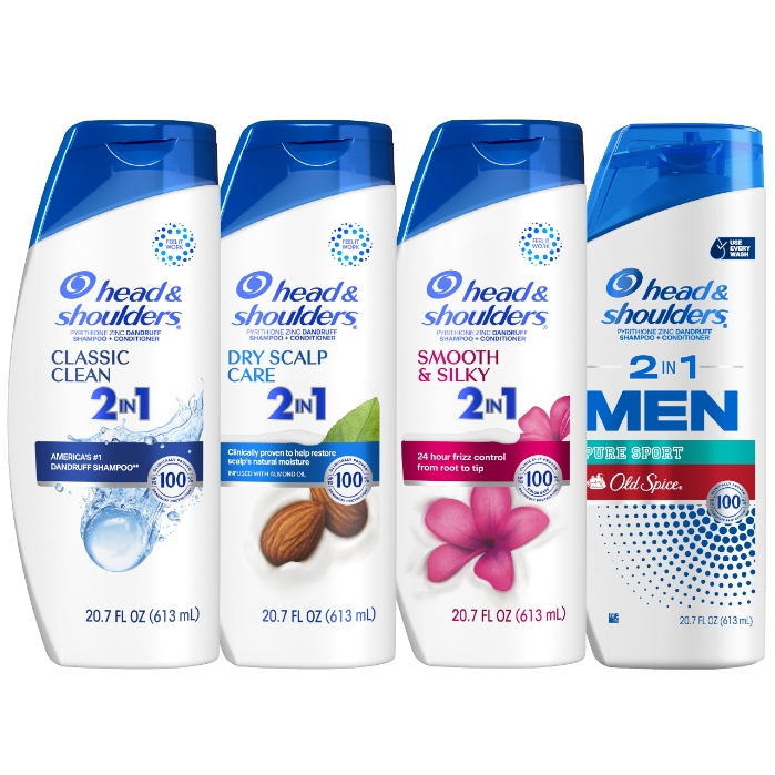 Dầu Gội Và Xả 2in1 Sạch Gàu HEAD & SHOULDERS Mỹ Sạch Sâu/ Dành Cho Da Đầu Khô/ Suôn Mượt/ Hương Nước Hoa - Chai 613ML | BigBuy360 - bigbuy360.vn